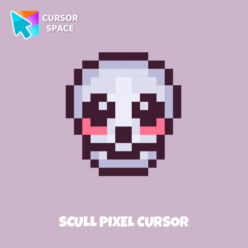 Scull Pixel cursor arrow cursor